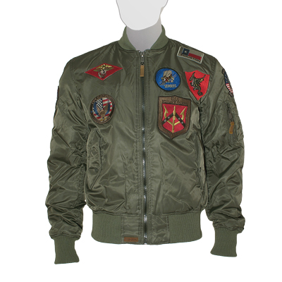   "MA-1 Bomber With Patches" Top Gun  !!!