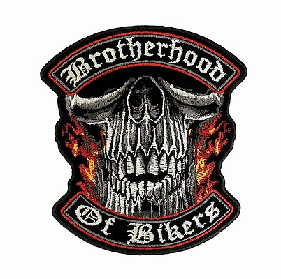  "Brotherhood Of Biker" (9,5  x 10 ) Hot Leathers  !!! 