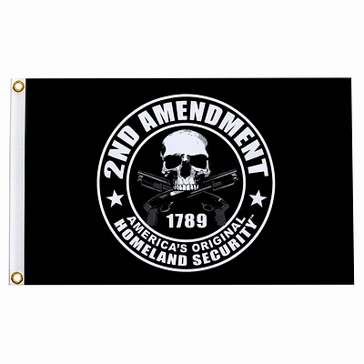 Флаг "2nd Amendment" (155 см х 90 см) Hot Leather  СКИДКА!!!