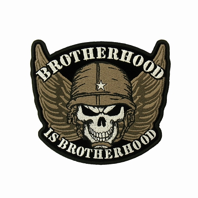  "Brotherhood Skull" (12,5  x 11 ) Hot Leathers  !!! 
