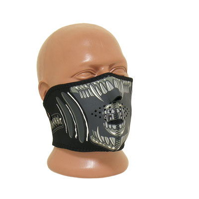 Маска неопреновая "1/2 Face Mask Alien" Zan  СКИДКА!!!