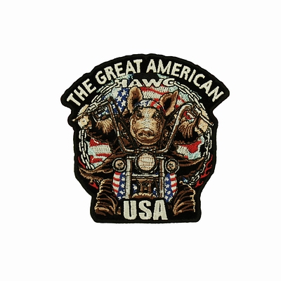  "Great Amer Hawg" (10  x 10 ) Hot Leathers  C!!! 