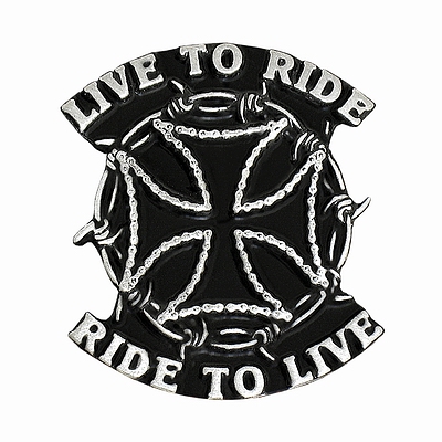  "Live To Ride" (2,5  x 3,5 ) Hot Leathers  !!!