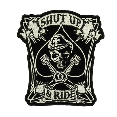  "Shut Up & Ride" (11,5  x 12,5 ) Hot Leathers  C!!! 
