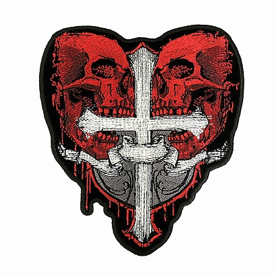  "Cross & Skulls" (11,5  x 12 ) Hot Leathers  C!!! 