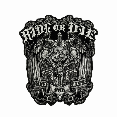  "Ride Or Die" (11,5  x 13 ) Hot Leathers  C!!! 