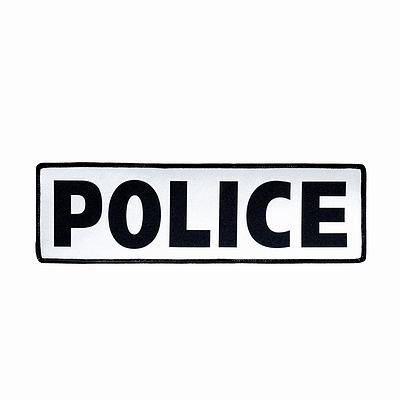 Нашивка светоотражающая "Police" (30,5 см x 9 см) Rothco  СКИДКА!!!