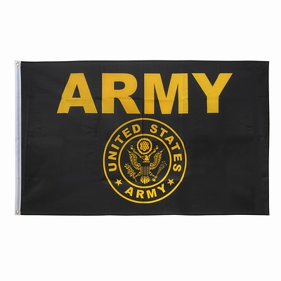 Флаг "U.S.Black & Gold Army" (155 см х 90 см) Rothco  СКИДКА!!! 